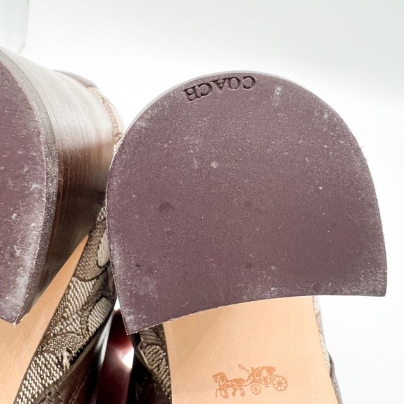 COACH Olivia Signature Jacquard Ankle Booties - Picture 12 of 13